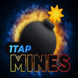 1Tap Mines slot logo by Turbo Games at AllySpin Casino