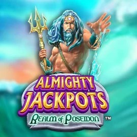 Almighty Jackpots – Realm of Poseidon logo – Jackpots by Novomatic at AllySpin Casino