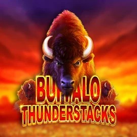 Buffalo Thunderstacks online game logo by Amatic Industries on aallyspin.com