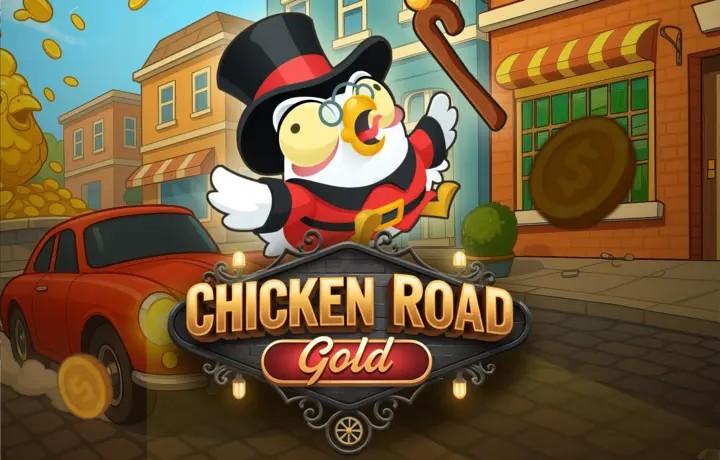 Chicken Road Gold by InOut, showcased at aallyspin.com – game logo