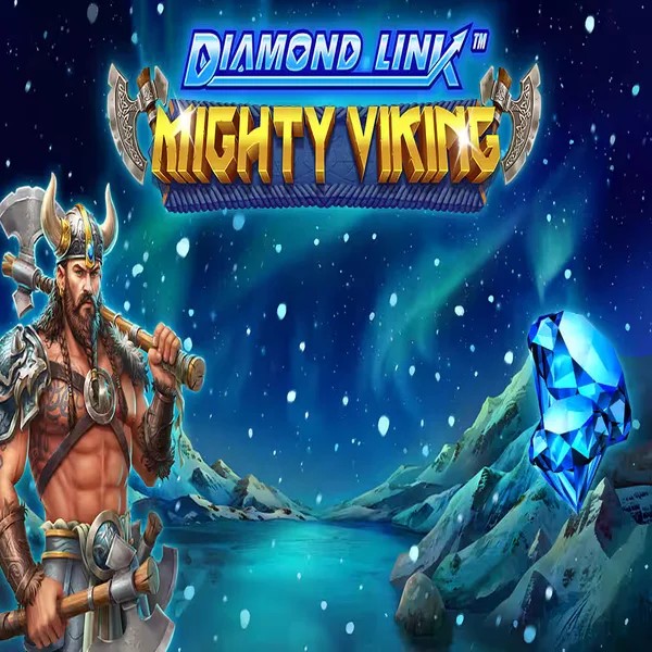 Diamond Link Mighty Viking logo by Greentube at AllySpin Casino