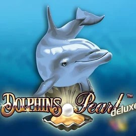 Dolphins Pearl Deluxe slot logo by Novomatic at AllySpin Casino