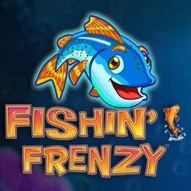 Fishin Frenzy slot logo by Blueprint Gaming at AllySpin Casino