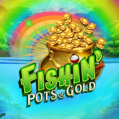 Fishin Pots Of Gold logo by Gameburger Studios AllySpin Casino