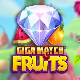 Giga Match Fruits slot logo by RubyPlay at AllySpin Casino