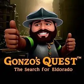Gonzo's Quest logo by NetEnt at AllySpin Casino