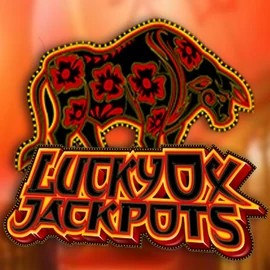 Lucky Ox Jackpots slot logo by Rival at AllySpin Casino