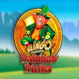 Slingo Rainbow Riches by Gaming Realms, showcased at aallyspin.com – game logo