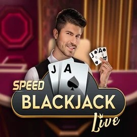 Speed Blackjack online game logo by Pragmatic Play on aallyspin.com