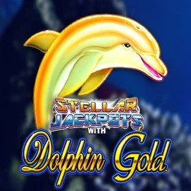Jackpots logo of Dolphin Gold with Stellar Jackpots from Lightning Box Game at AllySpin Casino