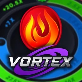 Vortex (Turbo Games) slot logo by Turbo Games at AllySpin Casino